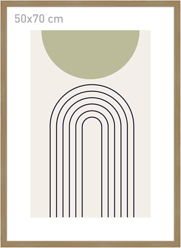 accent by nielsen Bilderrahmen, 50 x 70 cm, Holz, Eiche, Posterrahmen zum Aufhängen im Hoch- & Querformat, Echtglas, Velino accent by nielsen Bilderrahmen, 50 x 70 cm, Holz, Eiche, Posterrahmen zum Aufhängen im Hoch- & Querformat, Echtglas, Velino von accent by nielsen