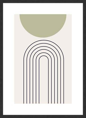 accent by nielsen Bilderrahmen, 50 x 70 cm, Holz, Schwarz, Posterrahmen zum Aufhängen im Hoch- & Querformat, Echtglas, Velino von accent by nielsen