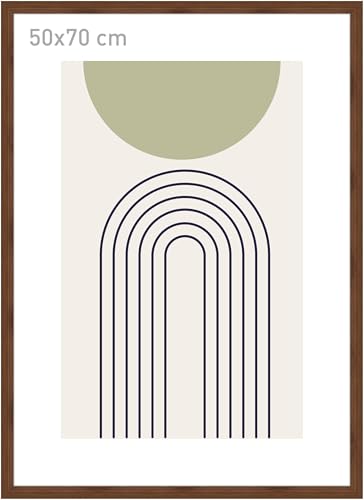 accent by nielsen Bilderrahmen, 50 x 70 cm, Holz, Walnuss, Posterrahmen zum Aufhängen im Hoch- & Querformat, Echtglas, Velino accent by nielsen Bilderrahmen, 50 x 70 cm, Holz, Walnuss, Posterrahmen zum Aufhängen im Hoch- & Querformat, Echtglas, Velino von accent by nielsen