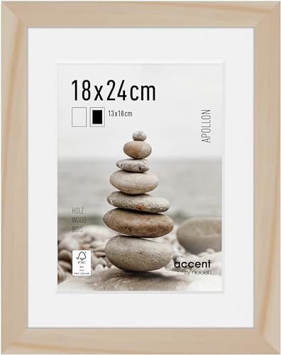 accent by nielsen Holz Bilderrahmen Apollon, 18x24 cm, Natur von accent by nielsen