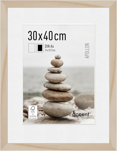 accent by nielsen Holz Bilderrahmen Apollon, 30x40 cm, Natur von accent by nielsen