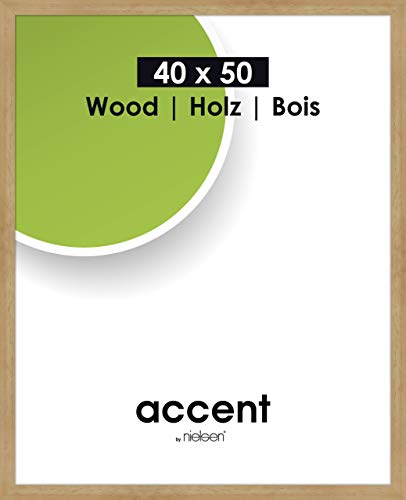 accent by nielsen Holz Bilderrahmen Accent Wood, 40x50 cm, Natur von accent by nielsen