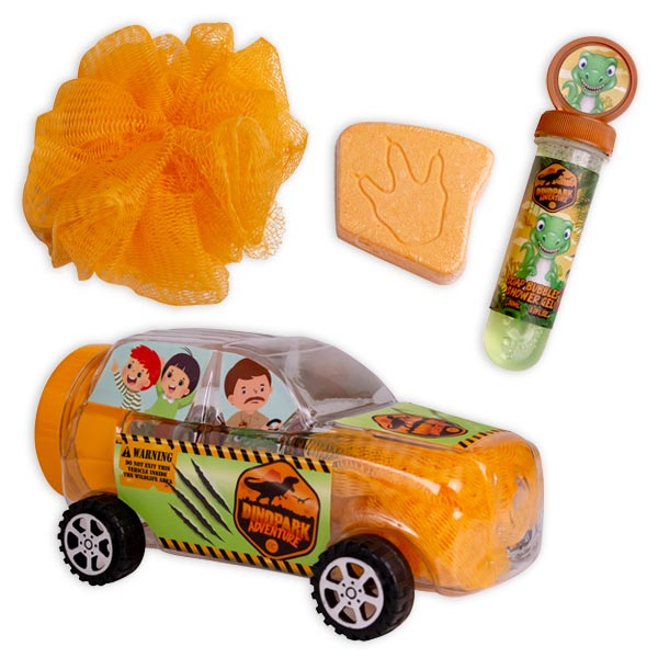Dinopark Badeset im Ranger-Auto, 4-teilig Dinopark Badeset im Ranger-Auto, 4-teilig von accentra GmbH & Co. KG