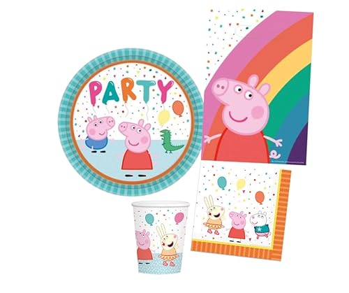 Komplettes Geburtstagsset, Motiv: PEPPA PIG von achats-en-nord.com