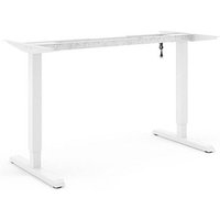 actiforce Steelforce Pro 300 Slim elektrisch höhenverstellbares Schreibtischgestell weiß ohne Tischplatte, T-Fuß-Gestell weiß 101,0 - 151,0 x 60,0 cm von actiforce
