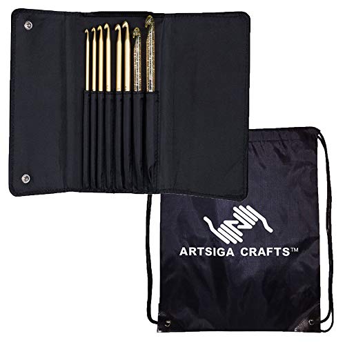 addi Stricknadeln Häkelnadel Click Aluminium und Kunststoff Wechselsystem Bundle mit 1 Artsiga Crafts Project Tasche addi Stricknadeln Häkelnadel Click Aluminium und Kunststoff Wechselsystem Bundle mit 1 Artsiga Crafts Project Tasche von addi