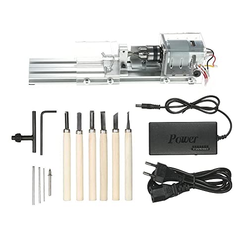 Holzdrehmaschine DIY Mini Drehmaschine 100W Polierer Schleifer Bohrer Tischsäge Maschine Polieren Schneiden Werkzeuge für Holzbearbeitung von adsfvjndjcvdjcnjzsd
