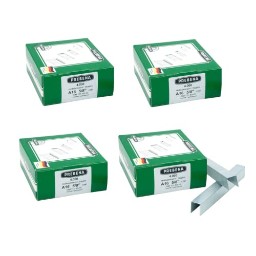 PREBENA® Heftklammer Type A16CNK - SPARPAKET 4 Schachteln für 3 von adunox