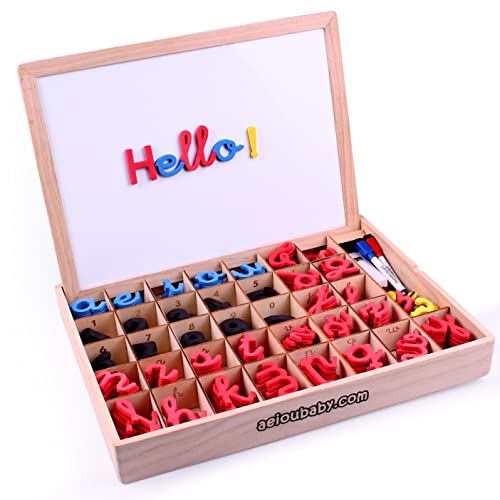 Montessori Magnetische Zahlen, mobiles Alphabet, kursiv gebundenes Alphabet, Lernspiel für Kinder, Lernspiel, Lesen, Schreiben, Holzbox, mehrsprachige Symbole, Kreide, Marker, Radiergummi, schwarzes Montessori Magnetische Zahlen, mobiles Alphabet, kursiv gebundenes Alphabet, Lernspiel für Kinder, Lernspiel, Lesen, Schreiben, Holzbox, mehrsprachige Symbole, Kreide, Marker, Radiergummi, schwarzes von aeioubaby.com
