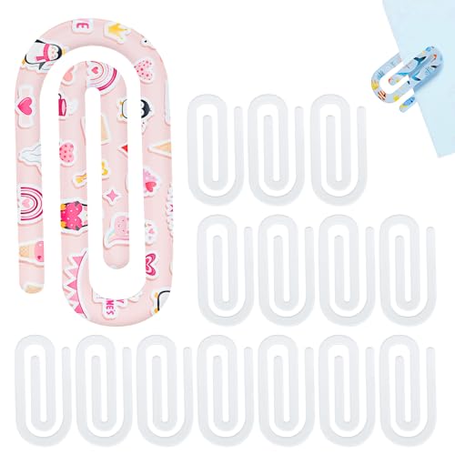 15 Stück Sublimations-Büroklammern, Acryl, 10,2 x 5,1 cm, Jumbo-Büroklammern, Wärmeübertragung, entworfen für Bastelarbeiten, Büro, Schule, Geschenk 15 Stück Sublimations-Büroklammern, Acryl, 10,2 x 5,1 cm, Jumbo-Büroklammern, Wärmeübertragung, entworfen für Bastelarbeiten, Büro, Schule, Geschenk von aeloer