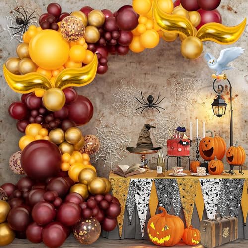 Magic Wizard School Ballon Girlande Party Dekorationen mit BONUS Snitch für Harry Geburtstag Hogwarts Luftballons, Magie Zauberer Thema, Baby-Dusche Kinder Geburtstag Zubehör Begünstigungen Magic Wizard School Ballon Girlande Party Dekorationen mit BONUS Snitch für Harry Geburtstag Hogwarts Luftballons, Magie Zauberer Thema, Baby-Dusche Kinder Geburtstag Zubehör Begünstigungen von af-tigonhw