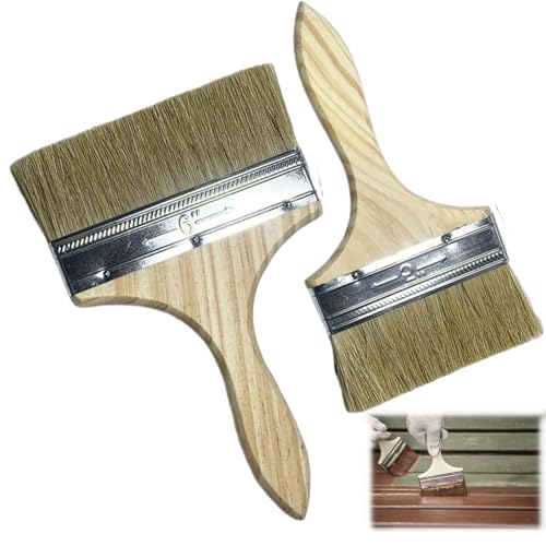 2 Stück Pinsel Breit,Malerpinsel,Flachpinsel,Lasurpinsel,Lackierpinsel,100 mm/125 mm,Für Lacke, Lasuren, Gemälde und Wandbeläge,Geeignet für Zäune, Dekoration und Malerei 2 Stück Pinsel Breit,Malerpinsel,Flachpinsel,Lasurpinsel,Lackierpinsel,100 mm/125 mm,Für Lacke, Lasuren, Gemälde und Wandbeläge,Geeignet für Zäune, Dekoration und Malerei von afhgdjr