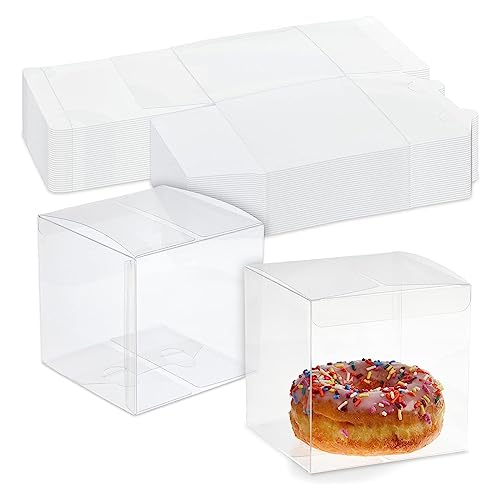 30 Stück Transparente Geschenkbox, wiederverwendbar Geschenkbox Durchsichtig 5 × 5 × 5 cm, Süßigkeiten Box, für Hochzeit, Party, Baby Dusche von aghoer