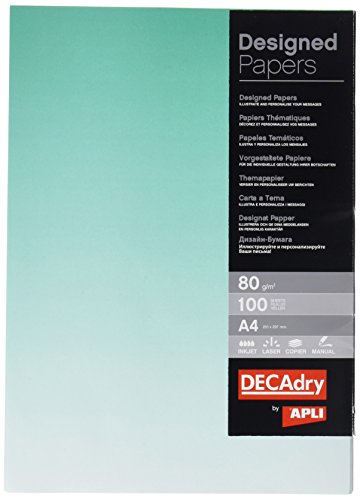 agipa DPJ1218 Design-Papier, DIN A4, 80 g/qm,Farbverlauf smaragdgrün agipa DPJ1218 Design-Papier, DIN A4, 80 g/qm,Farbverlauf smaragdgrün von Decadry