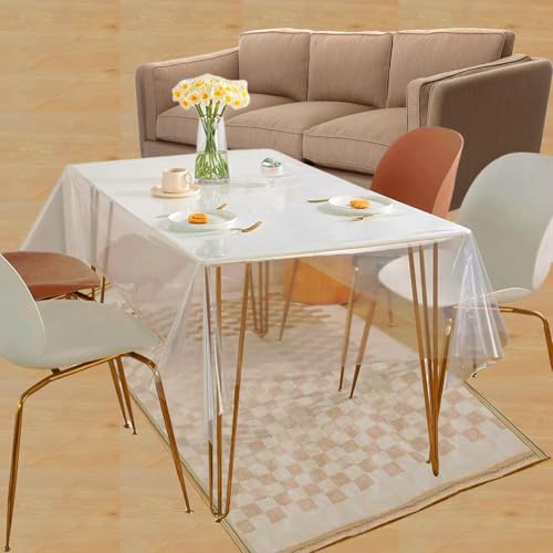 160 * 90cm Durchsichtige Tischdecke Abwaschbar,Tischfolie Tischdecke Transparent Tischschutz Transparent Anpassbare Größe Geeignet für Hotels, Restaurants und Hotels 160 * 90cm Durchsichtige Tischdecke Abwaschbar,Tischfolie Tischdecke Transparent Tischschutz Transparent Anpassbare Größe Geeignet für Hotels, Restaurants und Hotels von agogue