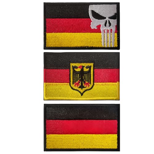 3 Stück Set Patches Klett, Hohe Qualität Bundeswehr Patch, Deutsche Stickerei Abzeichen, für Sportbekleidung und Ausrüstung, für Kleidung Taschen Uniform Bundeswehr Militär Taktisch von agogue