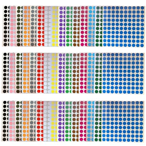 4500 PCS Klebepunkte bunt Bunte Klebepunkte Markierungspunkte 15 Farben für Büro Schule Kalender Karten-Aufkleber 4500 PCS Klebepunkte bunt Bunte Klebepunkte Markierungspunkte 15 Farben für Büro Schule Kalender Karten-Aufkleber von agogue