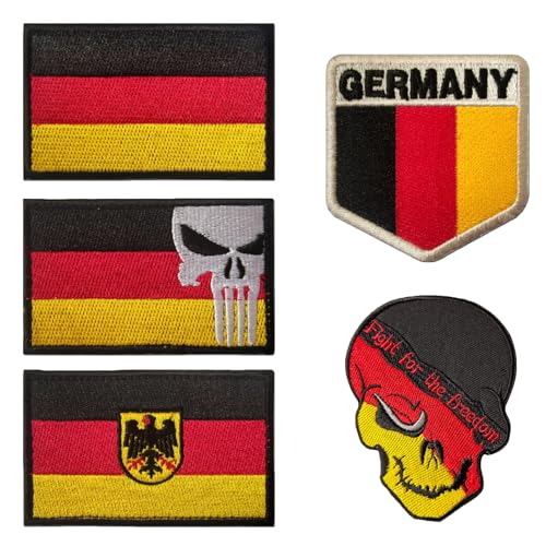 5 Stück Rucksack Patch Set, Patches Langlebig Deutschland Sticker, Schön Geeignet für Rucksäcke Uniform Kleidung Baseballmützen Pullover Uniformen 5 Stück Rucksack Patch Set, Patches Langlebig Deutschland Sticker, Schön Geeignet für Rucksäcke Uniform Kleidung Baseballmützen Pullover Uniformen von agogue