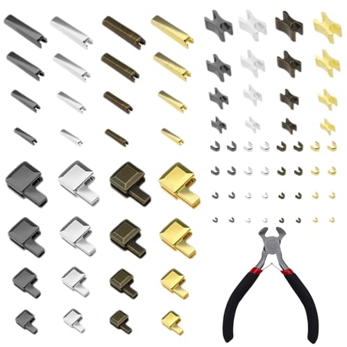 80 Stück Reißverschluss Reparatur+Zange Set #3#5#8#10,Reisverschluss-Reparaturset für Reißverschlüsse Ersatzzipper Mit Installieren Sie Zangen,Reisverschluss-Zipper Ersatz(Gold Silber Schwarz Bronze) von agogue
