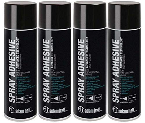 4 Dosen Adam Hall Hardware 01360 - Sprühkleber 500 ml je Dose (4 Dosen) von ah Hardware