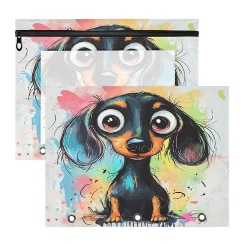 Binder-Bleistiftbeutel, Sichtfenster, Kunststoff, Dokumentenmappe für A4-Papier, Briefe, 2 Stück, Lehrer, Büro, Cartoon-Hund, schwarze Kunst Binder-Bleistiftbeutel, Sichtfenster, Kunststoff, Dokumentenmappe für A4-Papier, Briefe, 2 Stück, Lehrer, Büro, Cartoon-Hund, schwarze Kunst von aidingzhi