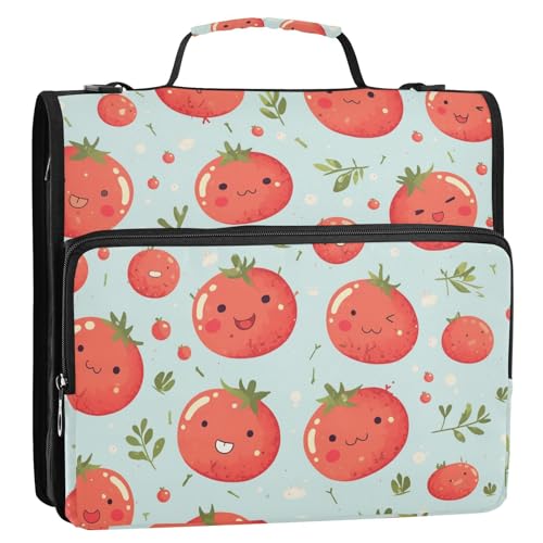 Dokumenten-Organizer, Taschen-Ordner mit extra Taschen, mehrere Taschen, stabiler Reißverschluss, Ordner für Mittelschule, 3 Ringe mit Schultergurt und Griff (prop4), Schulbedarf von aidingzhi