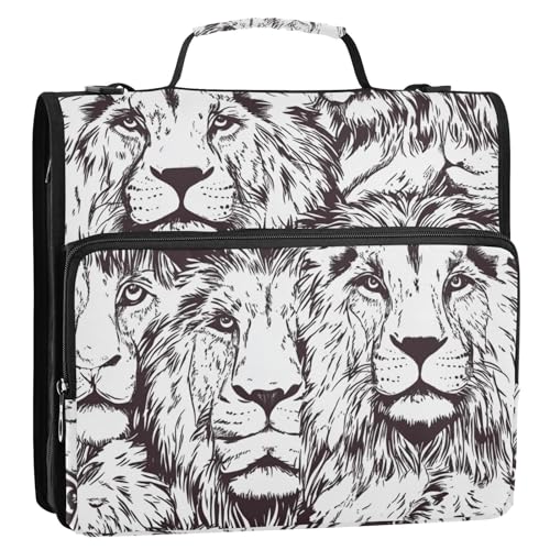 Dokumenten-Organizer-Tasche mit Reißverschluss, inklusive Reißverschlusstasche, Organizer für Büro, Schule, 3,8 cm, 3 Ringe mit Gurt (Prop4), Schulbedarf von aidingzhi