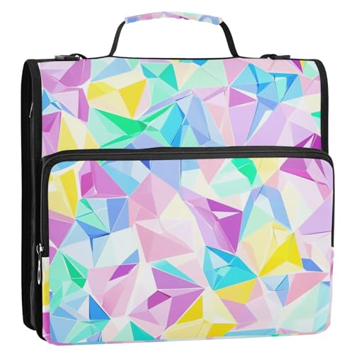 Dokumenten-Organizer mit extra Taschen, Laege Kapazität, Organizer für Mittelschule, 3,8 cm, 3 Ringe mit Gurt (prop4), Schulbedarf von aidingzhi
