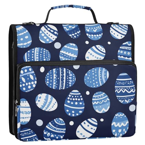 Dokumentenmappe mit extra Taschen, Büroordner, Organizer für Mittelschüler, 3 Ringe, 3,8 cm, mit Schultergurt und Griff (prop4), Schulbedarf von aidingzhi