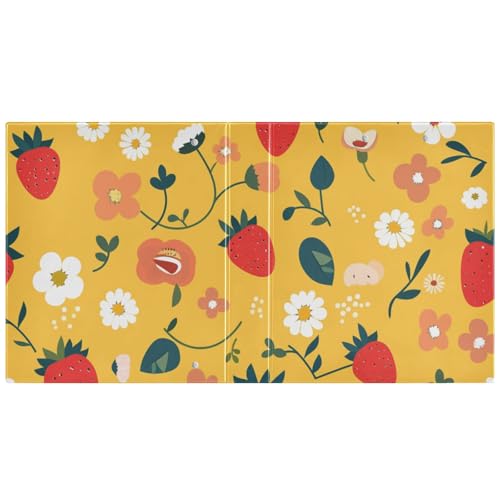 Drei-Ringbuch 3,8 cm Ordner mit Klemmbrett, 1/2er-Pack, Schulhefter 200 Blatt von aidingzhi