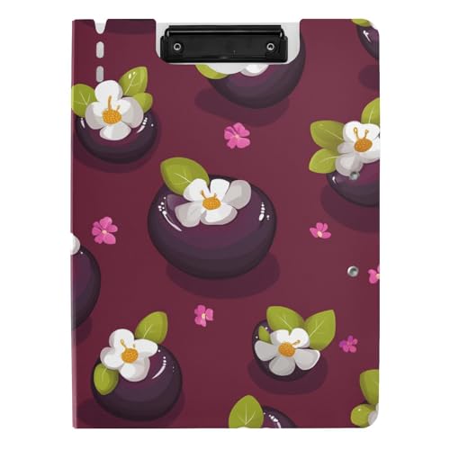 Faltbare Klemmbretter Cartoon Lila Obst Braun A4 Klemmbrett mit Ordner Horizontal und Vertikal Doppelclips Still-Klemmbrett mit Abdeckung Faltbare Klemmbretter Cartoon Lila Obst Braun A4 Klemmbrett mit Ordner Horizontal und Vertikal Doppelclips Still-Klemmbrett mit Abdeckung von aidingzhi