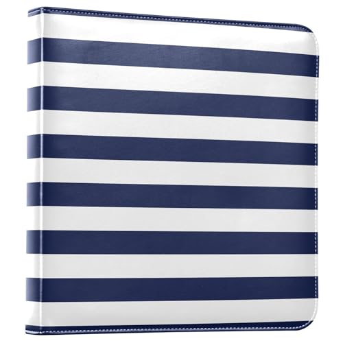 Fotoalben für Fotobücher, PU-Leder, horizontale Streifen, Blau und Weiß, selbstklebend Fotoalben für Fotobücher, PU-Leder, horizontale Streifen, Blau und Weiß, selbstklebend von aidingzhi