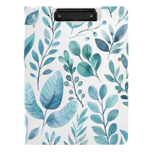 Gefaltetes Klemmbrett Aquarell-A4-Klemmbrett mit Padfolio, doppelte Metall-Clips, Stifthalter, Büro-Klemmbrett mit Abdeckung von aidingzhi