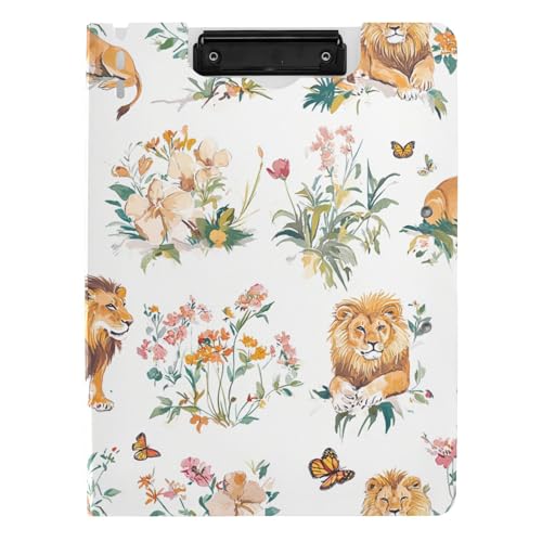 Klapp-Klemmbrett Chic Lion Weiß A4 Clipfolio Zwei Metallklammern Stifthalter Schule Klemmbrett mit Deckel Klapp-Klemmbrett Chic Lion Weiß A4 Clipfolio Zwei Metallklammern Stifthalter Schule Klemmbrett mit Deckel von aidingzhi