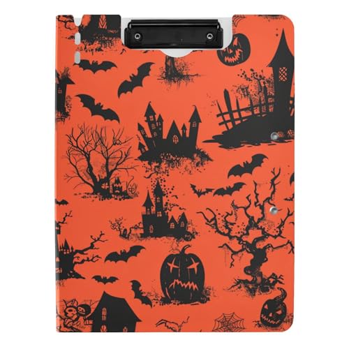 Klemmbrett mit Mappe, gruseliges Holloween, Rot, Schwarz, A4-Klemmbrett mit Padfolio, horizontale und vertikale Doppelklammern, Stillklemmbrett mit Abdeckung Klemmbrett mit Mappe, gruseliges Holloween, Rot, Schwarz, A4-Klemmbrett mit Padfolio, horizontale und vertikale Doppelklammern, Stillklemmbrett mit Abdeckung von aidingzhi