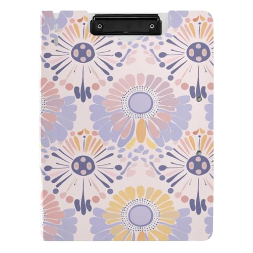 Klemmbrett mit Mappe, weich, lila, Blumen, Pastellfarben, Pfirsich, A4, Klemmbrett, Folio, Doppelklammern, Stifthalter, Büroklemmbrett mit festem Einband Klemmbrett mit Mappe, weich, lila, Blumen, Pastellfarben, Pfirsich, A4, Klemmbrett, Folio, Doppelklammern, Stifthalter, Büroklemmbrett mit festem Einband von aidingzhi