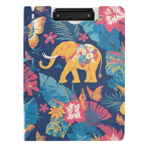 Klemmbrett mit Ordner Boho Stil Elefanten Blume A4 Klemmbrett Folio Horizontal und Vertikal Doppelclips Schule Klemmbrett mit Hardcover Klemmbrett mit Ordner Boho Stil Elefanten Blume A4 Klemmbrett Folio Horizontal und Vertikal Doppelclips Schule Klemmbrett mit Hardcover von aidingzhi