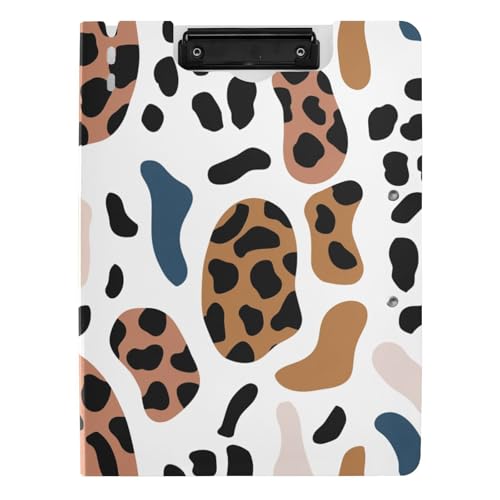 Klemmbrettmappe Leopardenmuster A4 Klemmbrett mit Padfolio horizontal und vertikal Doppelclips Stillklemmbrett mit Abdeckung Klemmbrettmappe Leopardenmuster A4 Klemmbrett mit Padfolio horizontal und vertikal Doppelclips Stillklemmbrett mit Abdeckung von aidingzhi