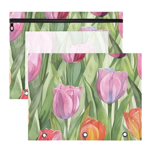 Ordnertaschen mit 3 Löchern, Kunststoff-Aktenordner für 3 Ringe, 2 Stück, Studenten, Kunstbedarf, Aufbewahrung, Blumen, Waschmalerei Ordnertaschen mit 3 Löchern, Kunststoff-Aktenordner für 3 Ringe, 2 Stück, Studenten, Kunstbedarf, Aufbewahrung, Blumen, Waschmalerei von aidingzhi