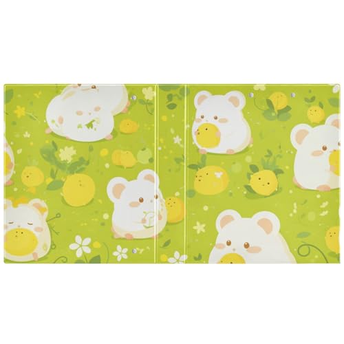 Ringbuch mit runden Ringen, 3,8 cm, mit Tascheneinband, 1/2er-Pack, College-Ordner für Studenten, Hardcover von aidingzhi