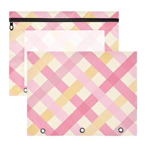 Stifthalter mit 3 Löchern, für A4-Papier, Briefe, 2 Stück, Studenten, Klassenzimmer, rosa und gelbes Kreuz Stifthalter mit 3 Löchern, für A4-Papier, Briefe, 2 Stück, Studenten, Klassenzimmer, rosa und gelbes Kreuz von aidingzhi