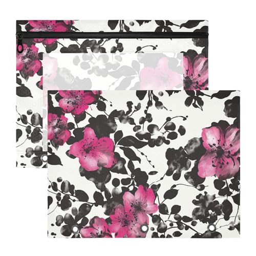 Tragbarer 3-Lochstanzer für A4-Papier, Briefe, 2 Stück, Lehrer, College, Zubehör, elegante rote Blumen, Schwarz Tragbarer 3-Lochstanzer für A4-Papier, Briefe, 2 Stück, Lehrer, College, Zubehör, elegante rote Blumen, Schwarz von aidingzhi