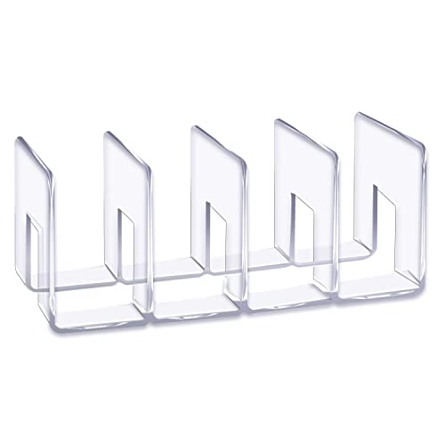 aila Transparenter Acryl-Aktenordner für den Schreibtisch, Netz-Ordner, Bürobedarf, Ständer, Bücherregal (3 Abschnitte) (4 Abschnitte) von aila