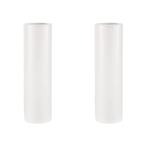 ailill 2 x transparente, wasserlösliche Stickfolie, 30,5 cm x 27,8 m, Rolle für Maschinenstickerei und Handnähen von ailill