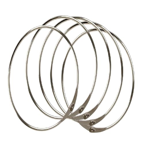 Aiyraa 5 Stück Warenring Schlüsselring 120mm Leibchen Ring mit Schnellverschluss für vielseitige Anwendungen – Ideal für Schlüssel, Organizer und mehr von aiyraa