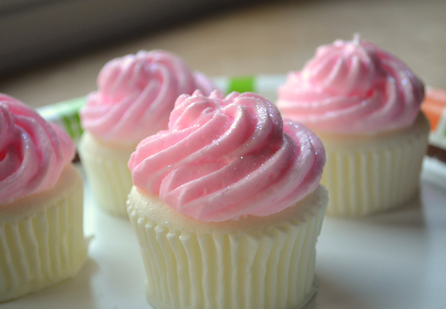 Cupcake Seife - Hübsche Rosa Schimmer Valentinstag von ajsweetsoap