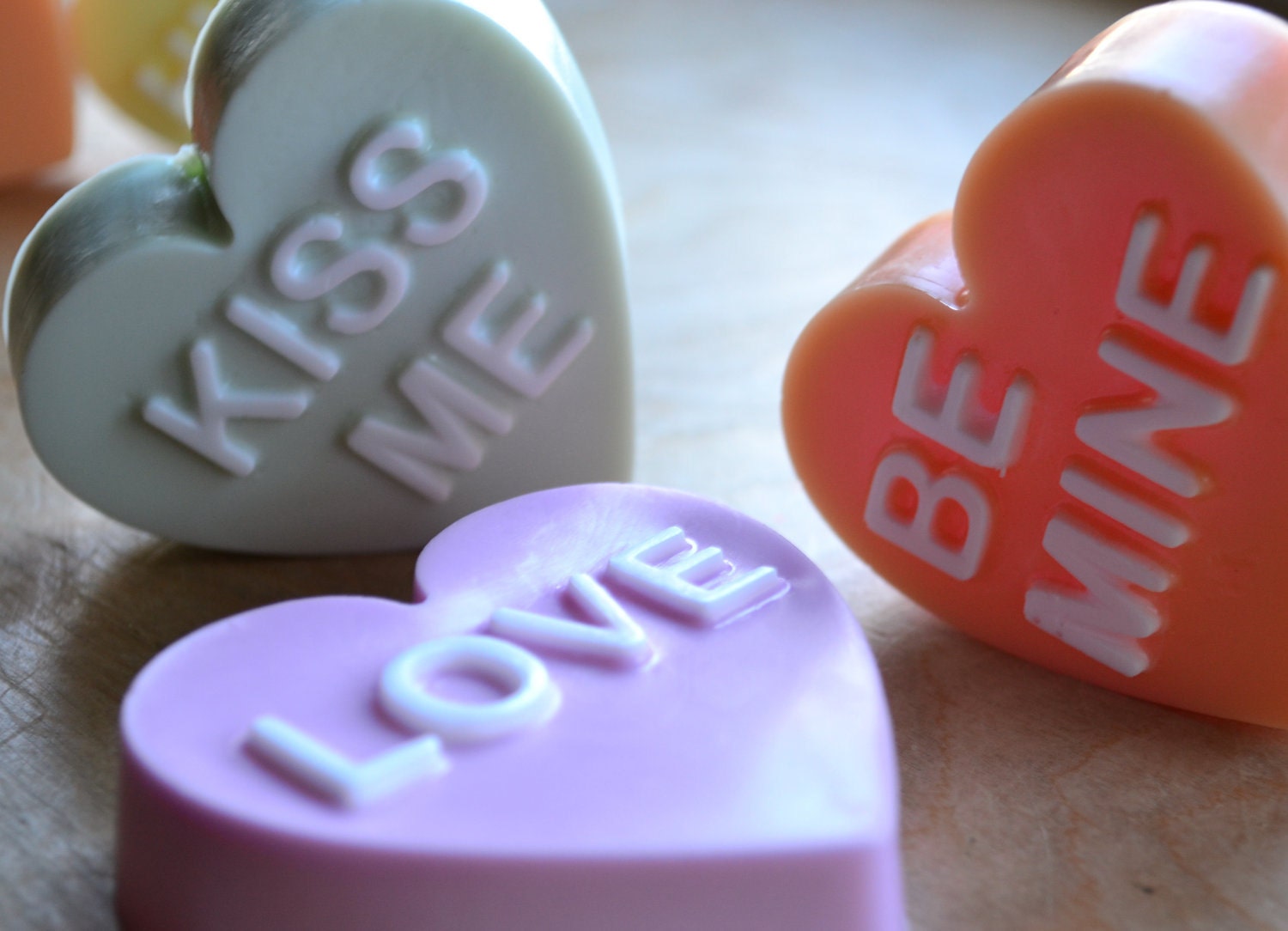 Valentinstag-Soap - Individuelle Gespräch Herz Vegane Seife Ihre Wahl Valentine-Seife von ajsweetsoap