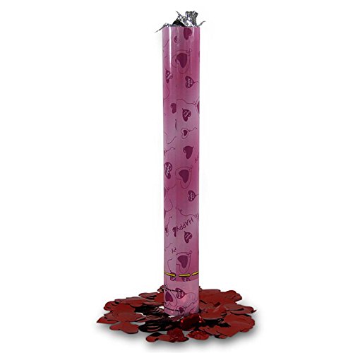 6 XL Konfetti-Shooter Herz 40cm mit Folien-Herzen 6 XL Konfetti-Shooter Herz 40cm mit Folien-Herzen von aktiv
