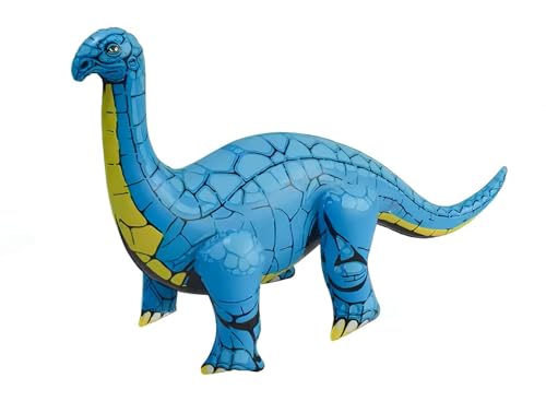 Aufblasbare Luftballons Dinosaurier groß - Indoor & Outdoor Spielzeug für Kinder | Dekoration & lustiges Spiel - Das Jura Abenteuer zum Aufblasen! (Blau) von al badil