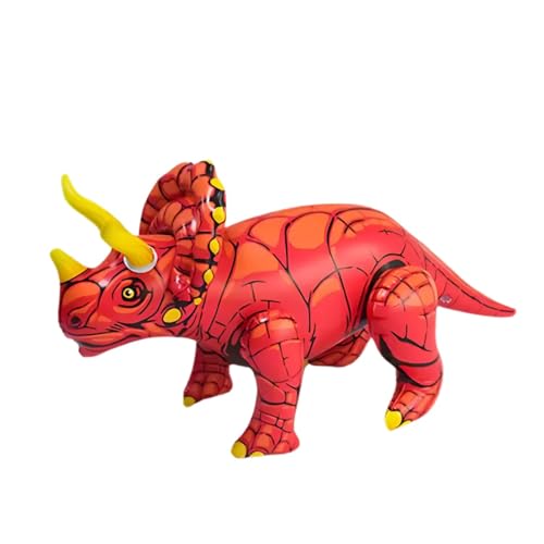 Aufblasbare Luftballons Dinosaurier groß - Indoor & Outdoor Spielzeug für Kinder | Dekoration & lustiges Spiel - Das Jura Abenteuer zum Aufblasen! (Rot) von al badil